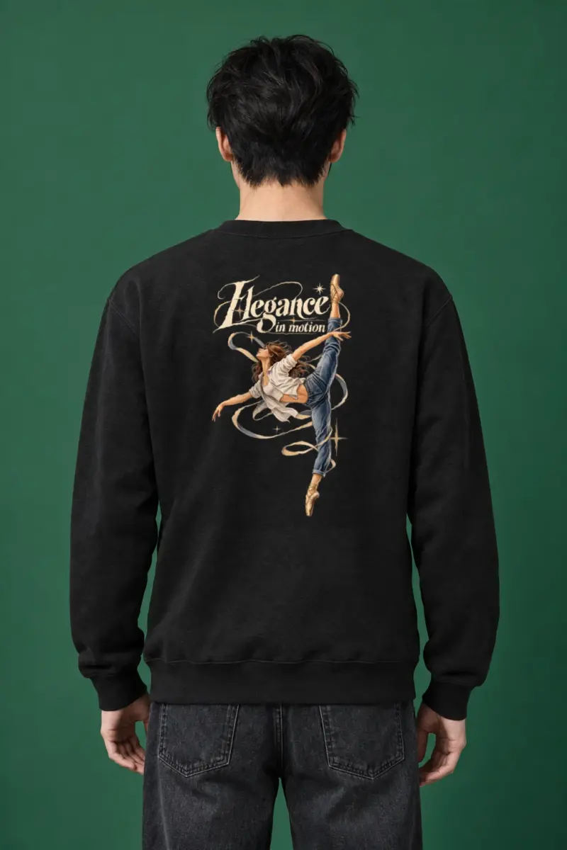 "Elegance In Motion" Heavy Blend Unisex Crewneck Sweatshirt