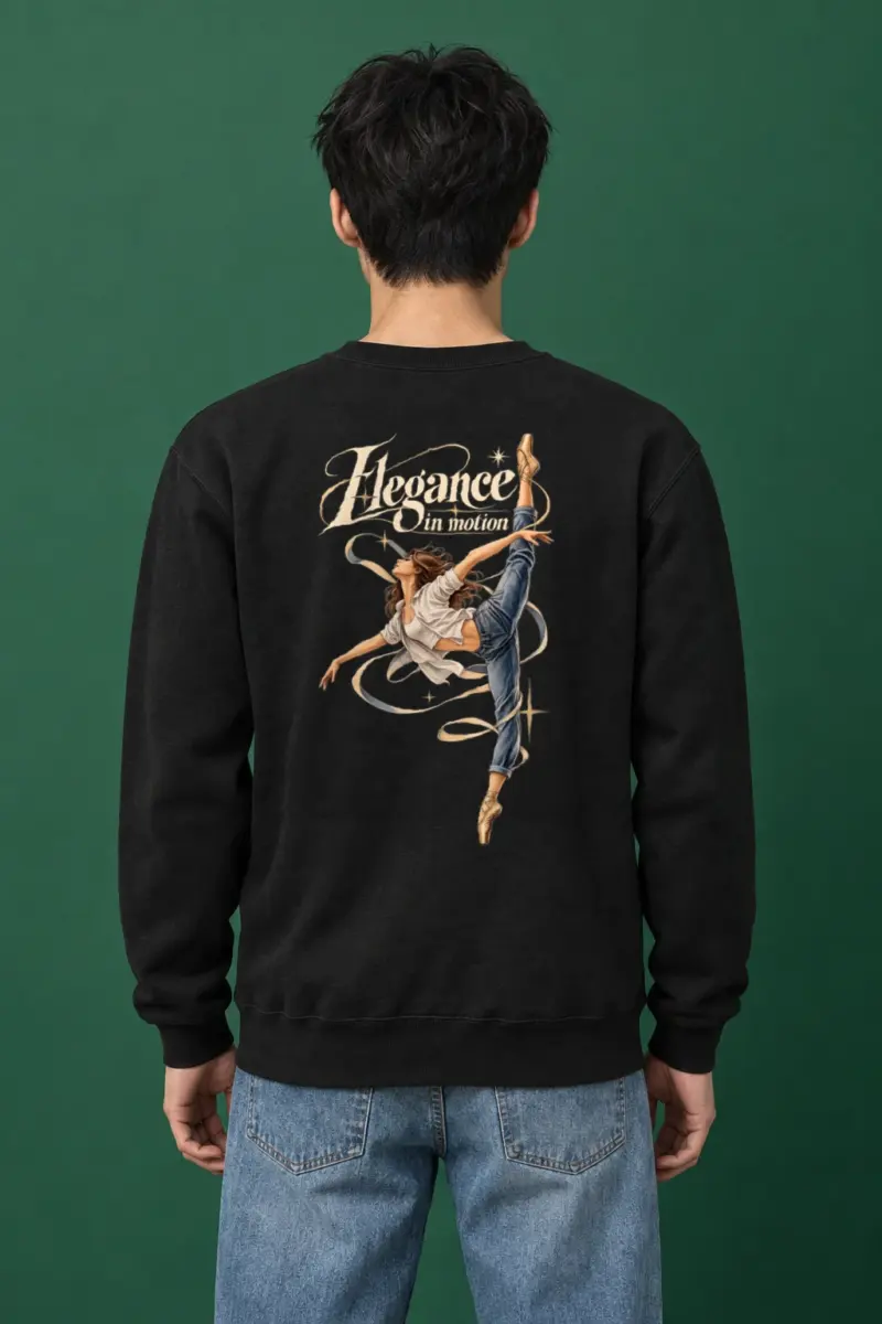 "Elegance In Motion" Heavy Blend Unisex Crewneck Sweatshirt | Gildan 18000