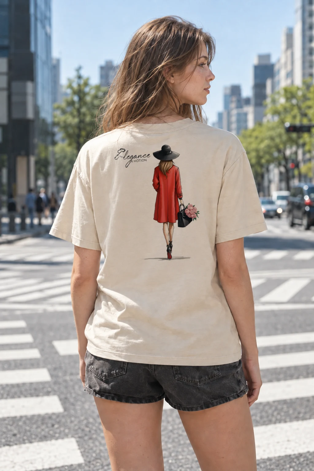 "Elegance In Motion" Heavyweight Unisex Crewneck T-shirt | Gildan 5000