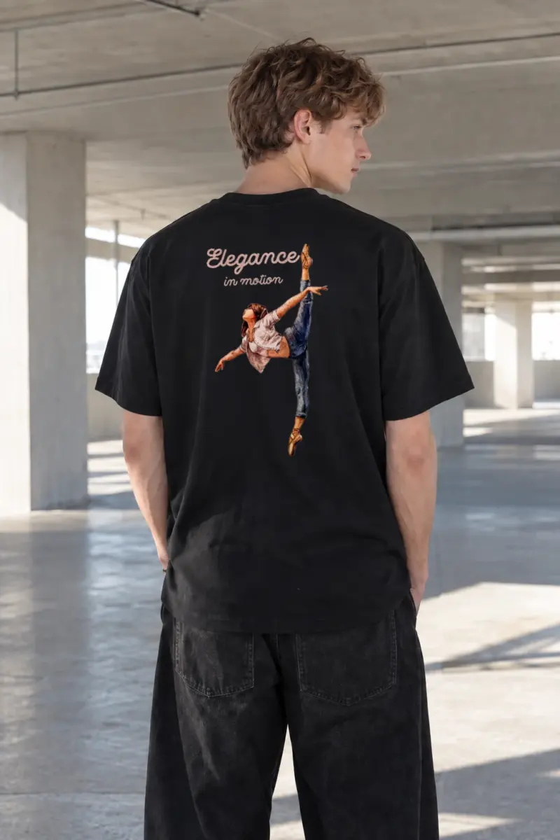 “Elegance In Motion” Heavyweight Unisex Crewneck T-shirt | Gildan 5000