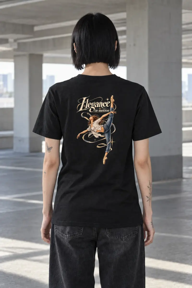 "Elegance In Motion" Heavyweight Unisex Crewneck T-shirt