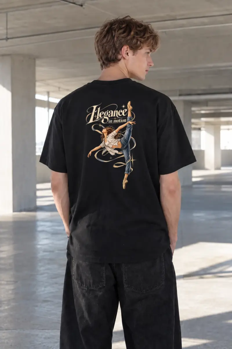 "Elegance In Motion" Heavyweight Unisex Crewneck T-shirt | Gildan 5000
