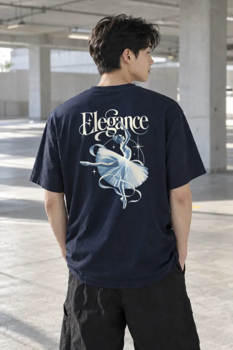 "Elegance In Motion" Heavyweight Unisex Crewneck T-shirt | Gildan 5000