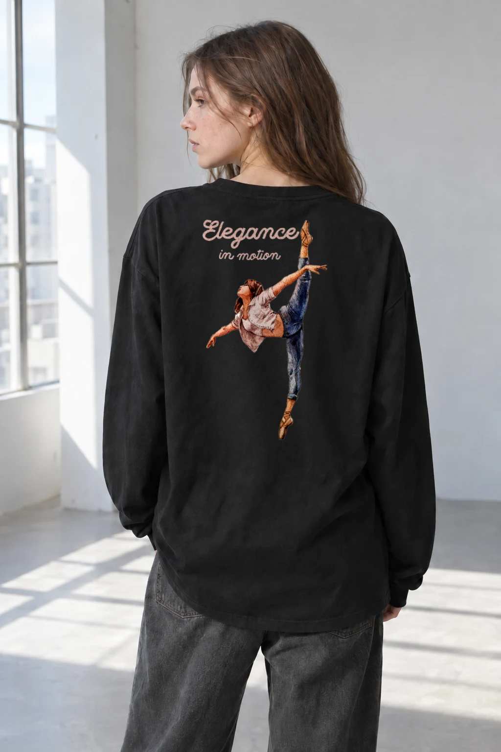 "Elegance In Motion" Unisex Longsleeve T-shirt | Gildan 2400