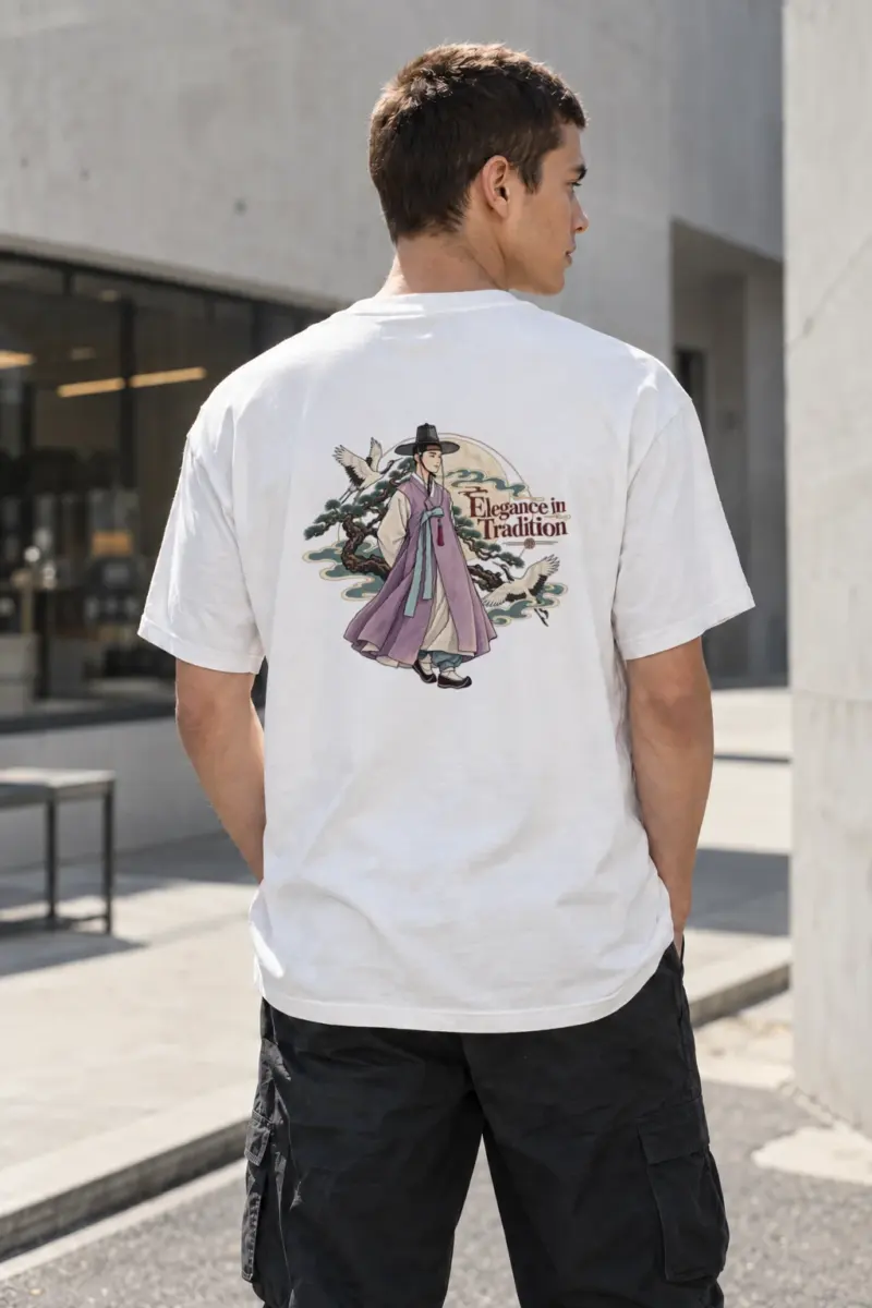 "Elegance In Tradition" Heavyweight Unisex Crewneck T-shirt | Gildan 5000