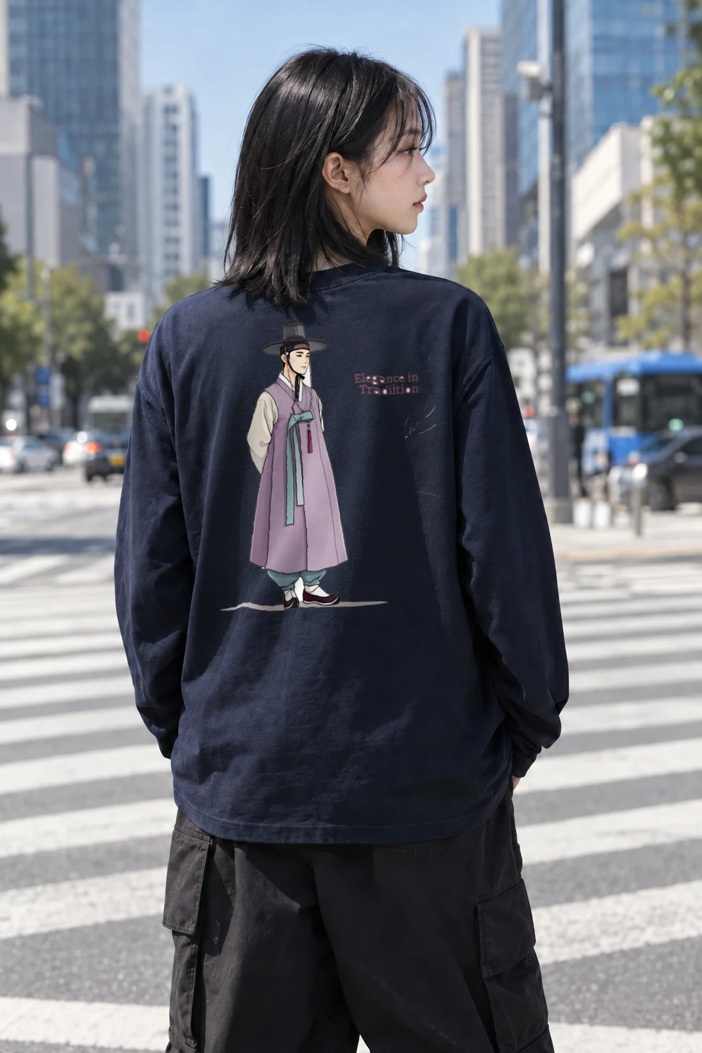 "Elegance In Tradition" Unisex Longsleeve T-shirt | Gildan 2400