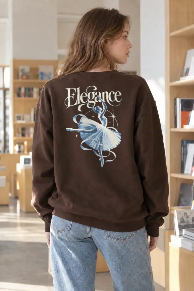 "Elegance Leap" Heavy Blend Unisex Crewneck Sweatshirt | Gildan 18000