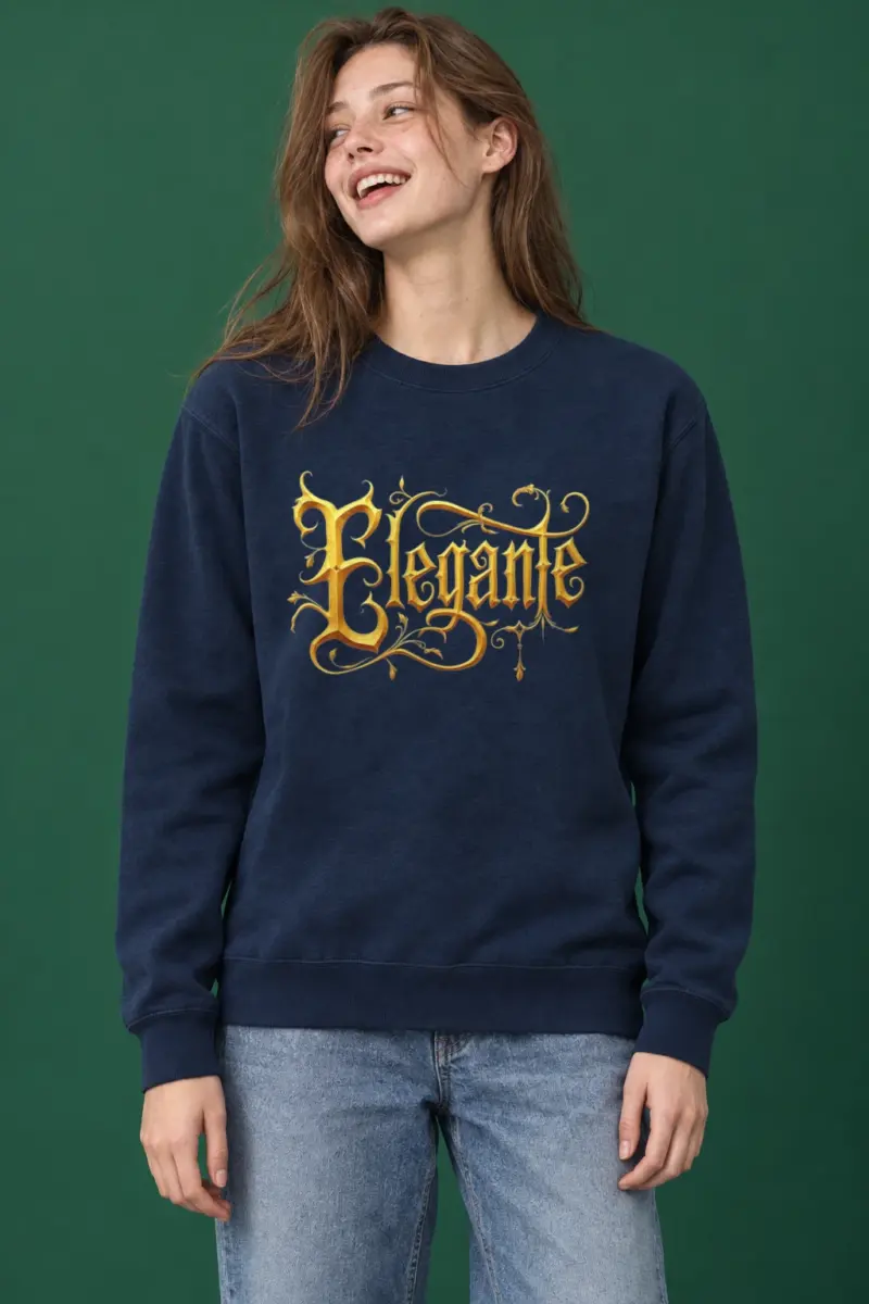 "Elegante Gold Script" Heavy Blend Unisex Crewneck Sweatshirt