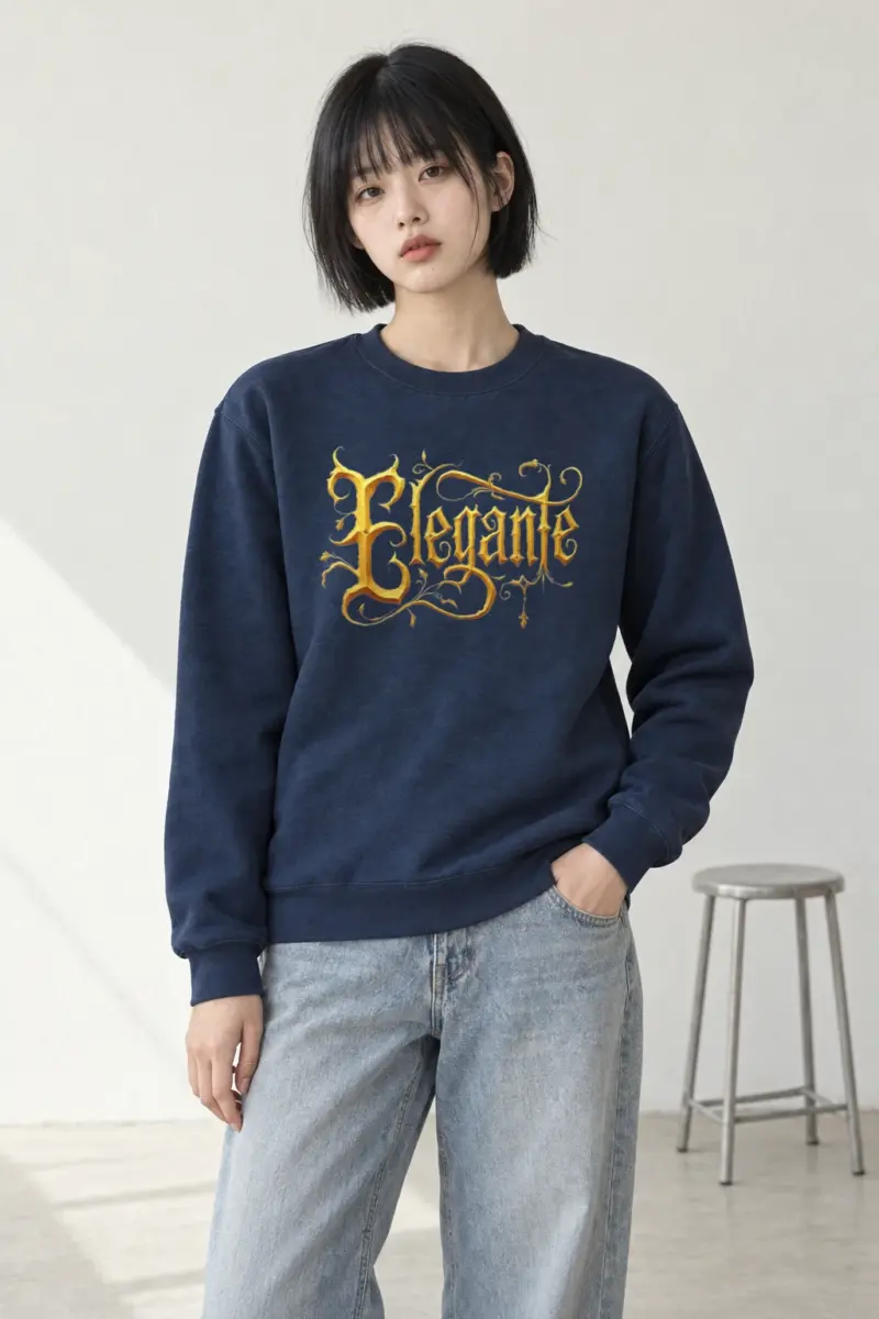 "Elegante Gold Script" Heavy Blend Unisex Crewneck Sweatshirt | Gildan 18000