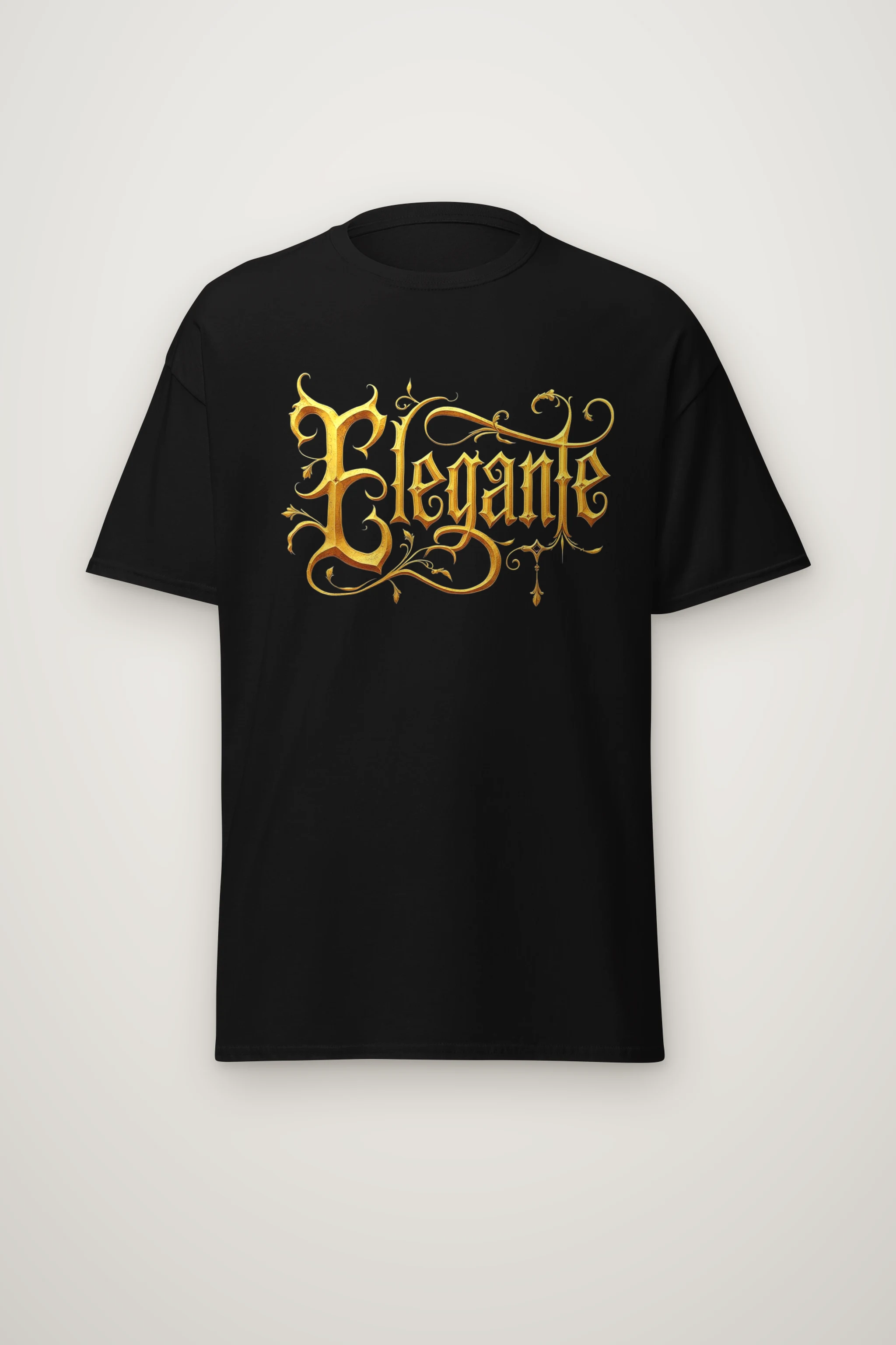 "Elegante Gold Script" Heavyweight Unisex Crewneck T-shirt