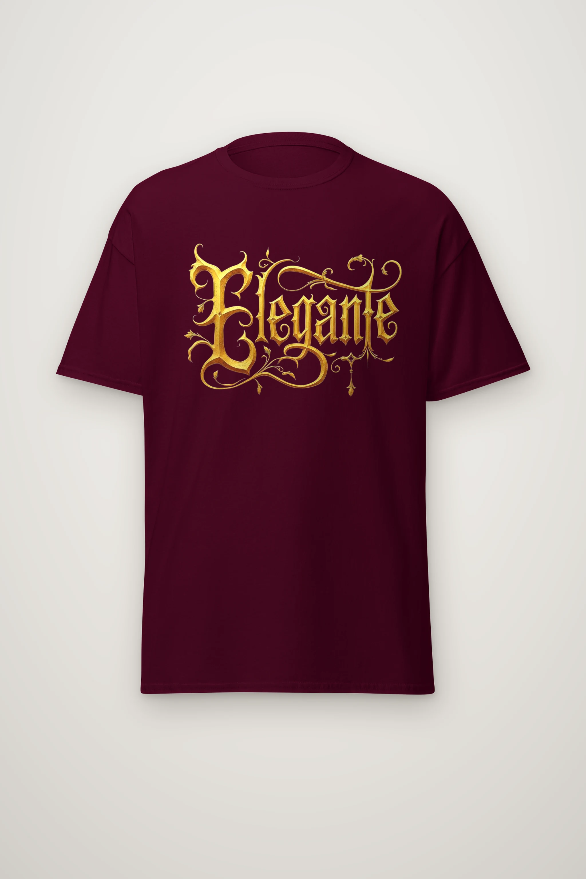 "Elegante Gold Script" Heavyweight Unisex Crewneck T-shirt