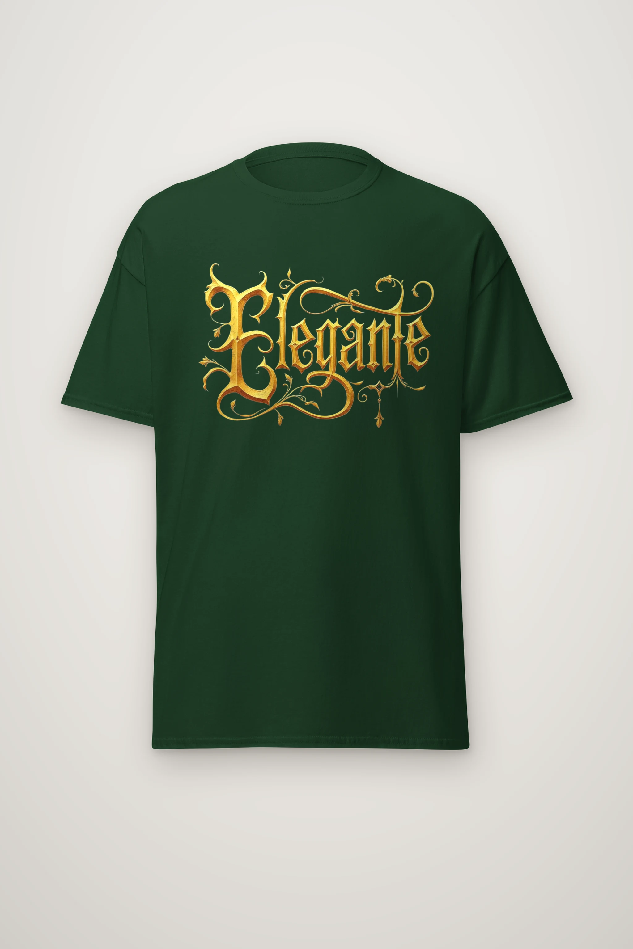 "Elegante Gold Script" Heavyweight Unisex Crewneck T-shirt