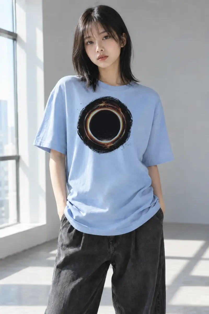 "Ember Portal" Heavyweight Unisex Crewneck T-shirt | Gildan 5000