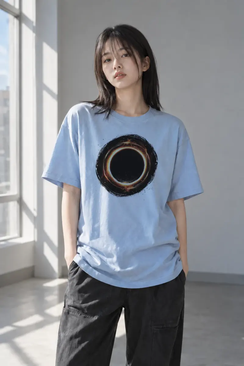 "Ember Portal" Heavyweight Unisex Crewneck T-shirt | Gildan 5000