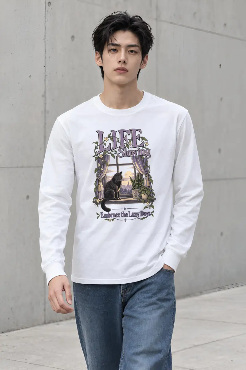 "Embrace Lazy Days" Unisex Longsleeve T-shirt