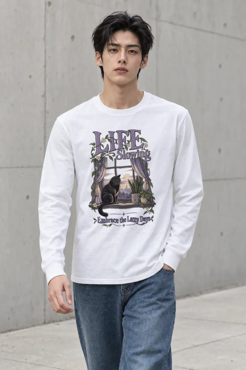 "Embrace Lazy Days" Unisex Longsleeve T-shirt