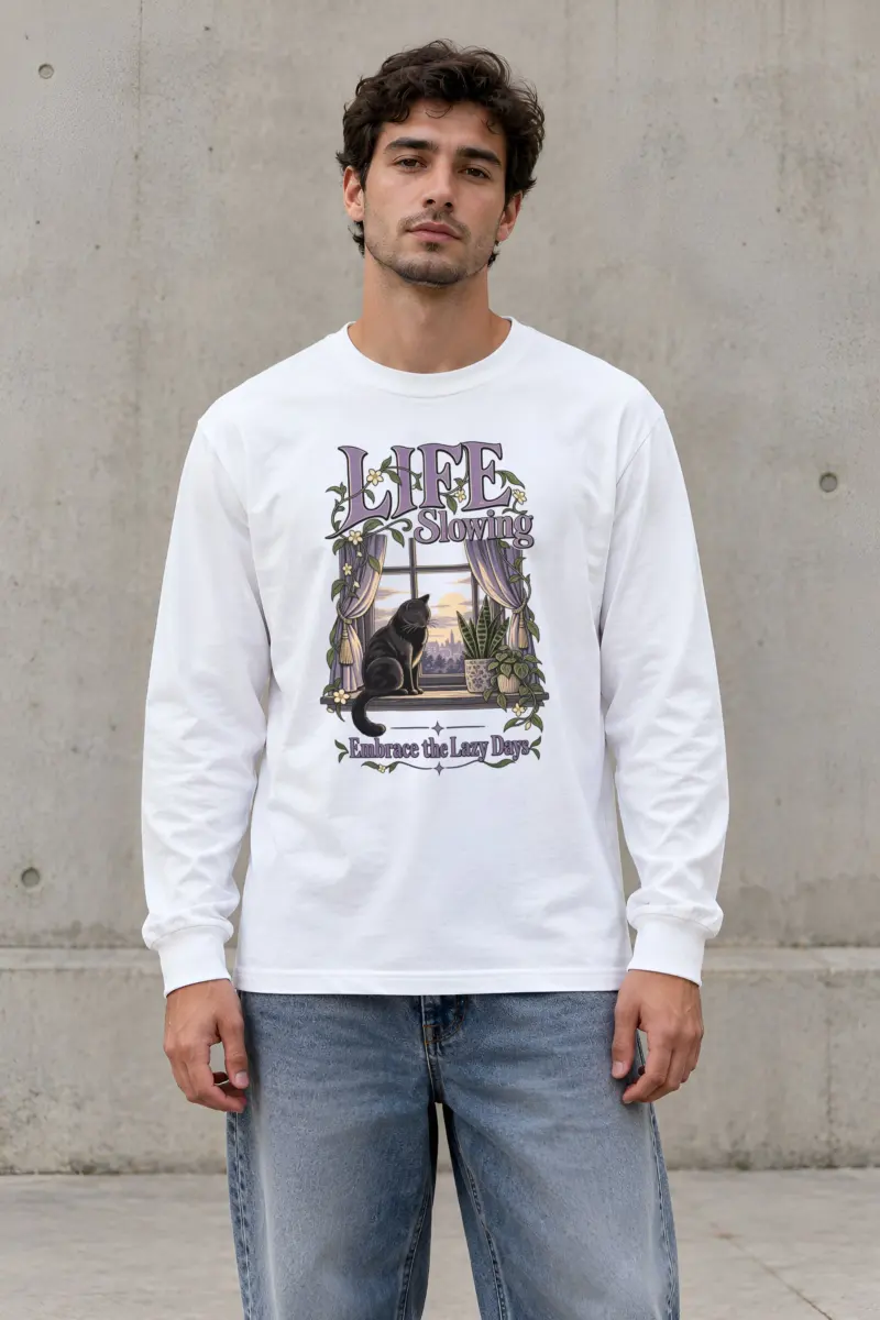 "Embrace Lazy Days" Unisex Longsleeve T-shirt