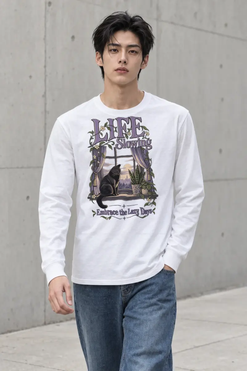 "Embrace Lazy Days" Unisex Longsleeve T-shirt