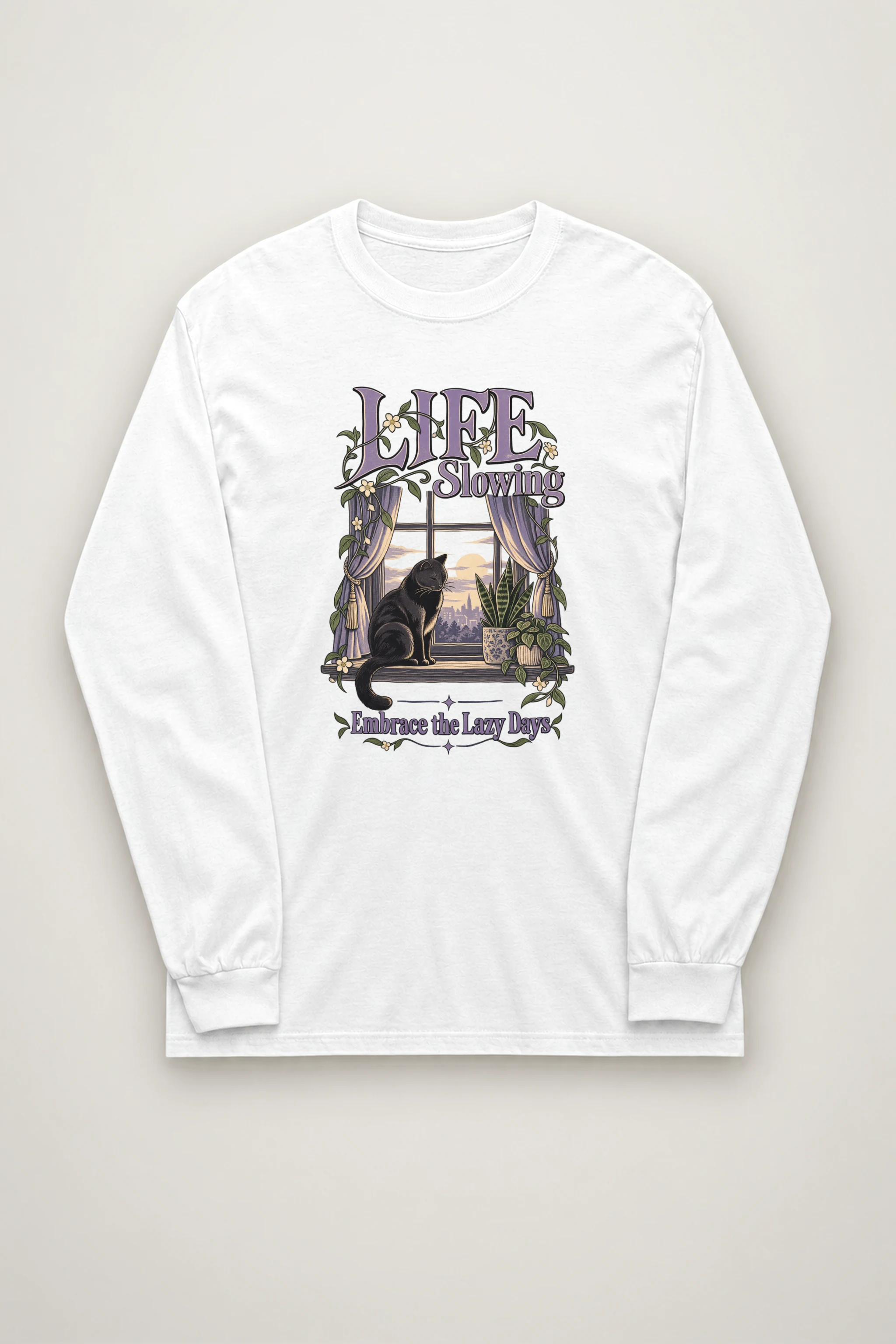 "Embrace Lazy Days" Unisex Longsleeve T-shirt