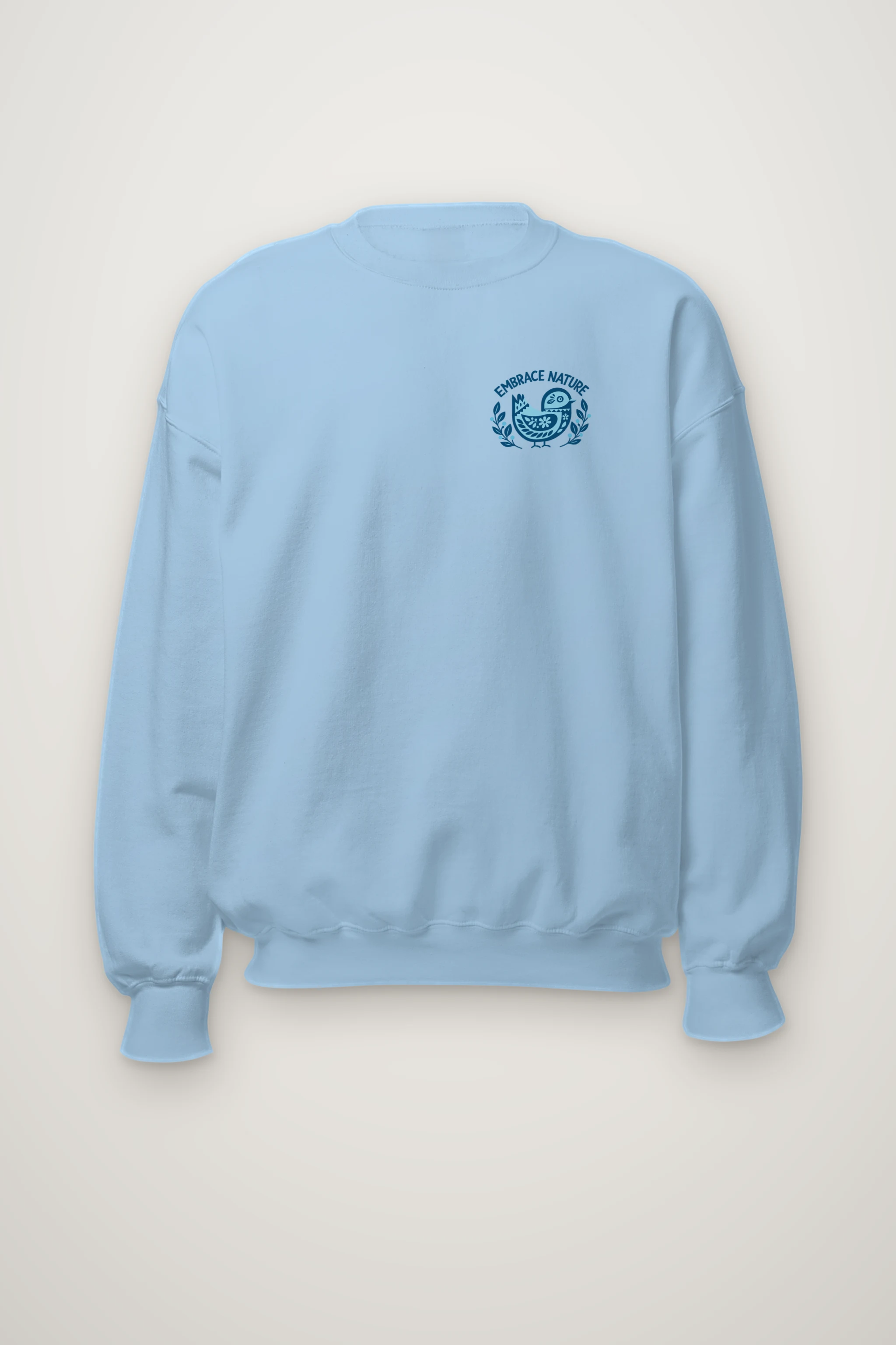 "Embrace Nature Bird" Heavy Blend Unisex Crewneck Sweatshirt