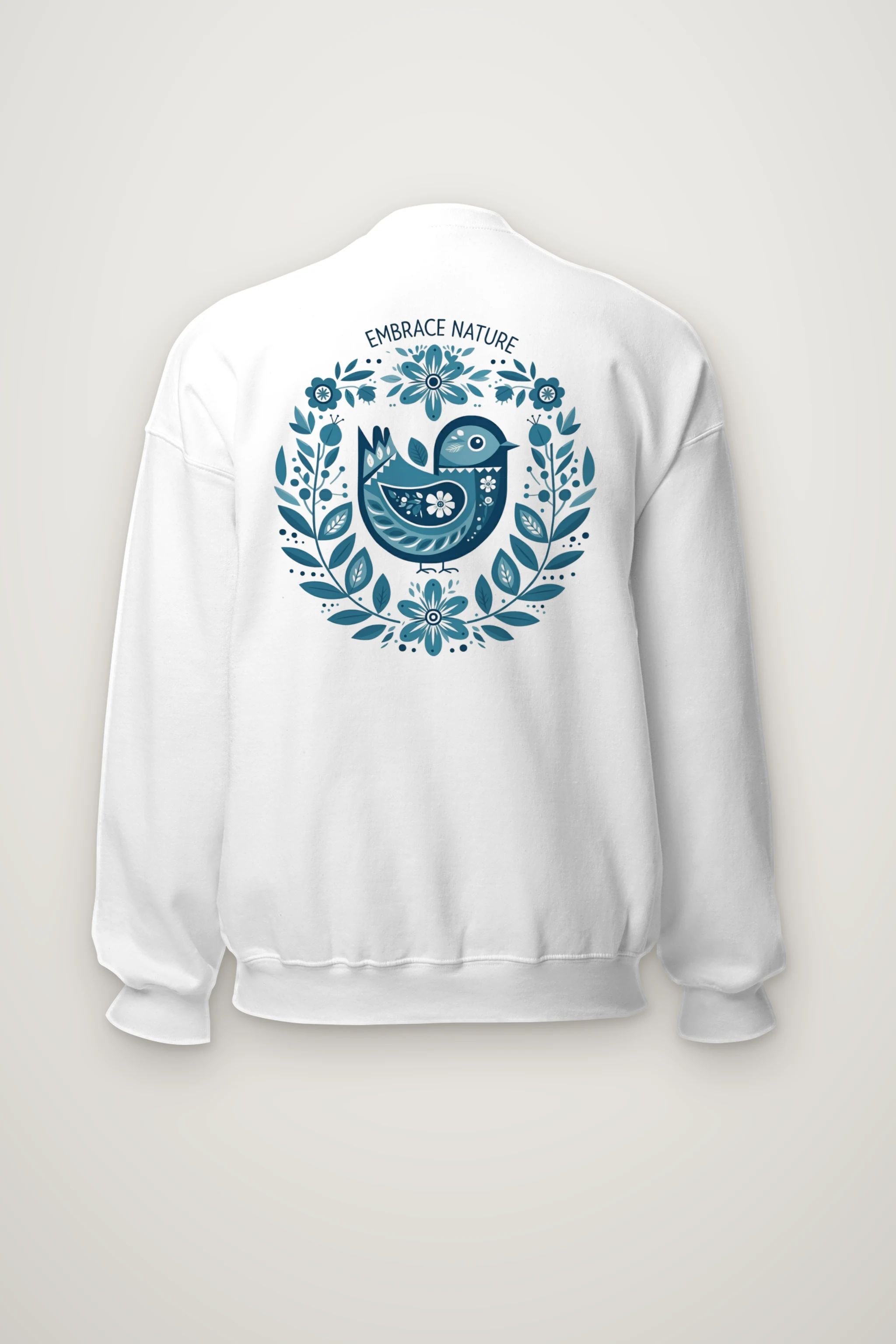 "Embrace Nature Bird" Heavy Blend Unisex Crewneck Sweatshirt