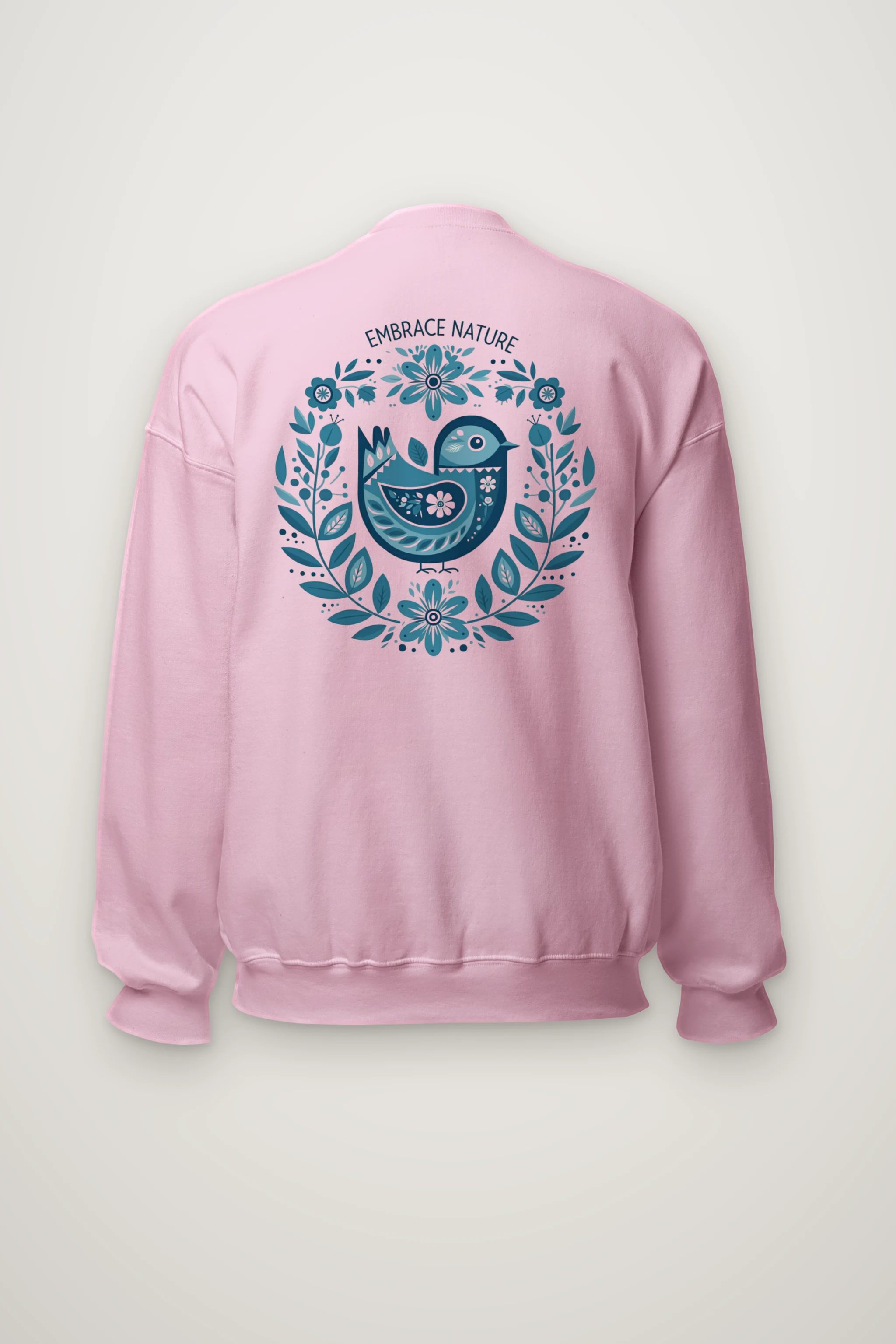 "Embrace Nature Bird" Heavy Blend Unisex Crewneck Sweatshirt