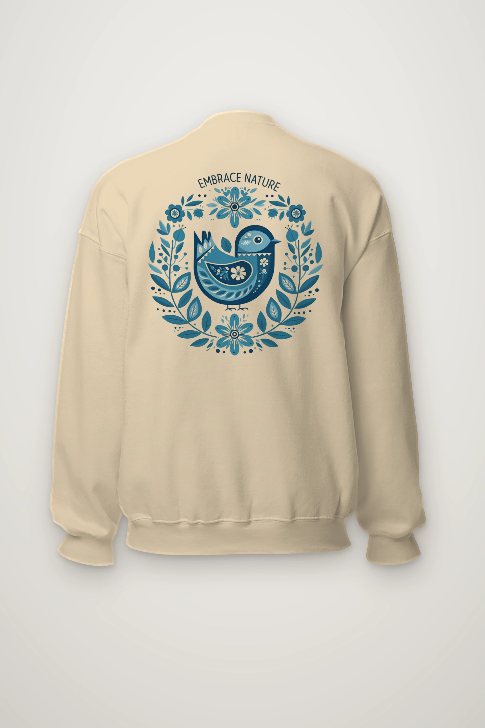 "Embrace Nature Bird" Heavy Blend Unisex Crewneck Sweatshirt