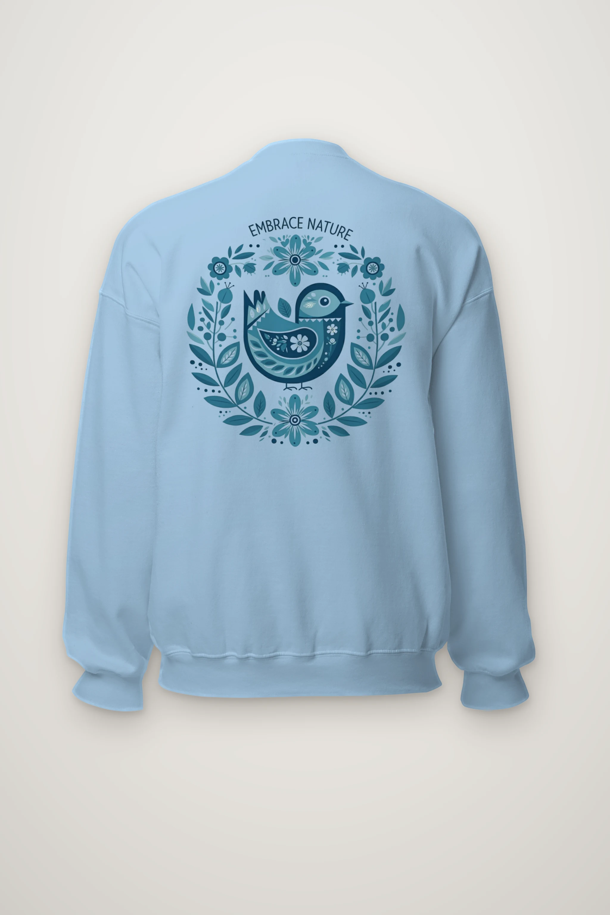 "Embrace Nature Bird" Heavy Blend Unisex Crewneck Sweatshirt