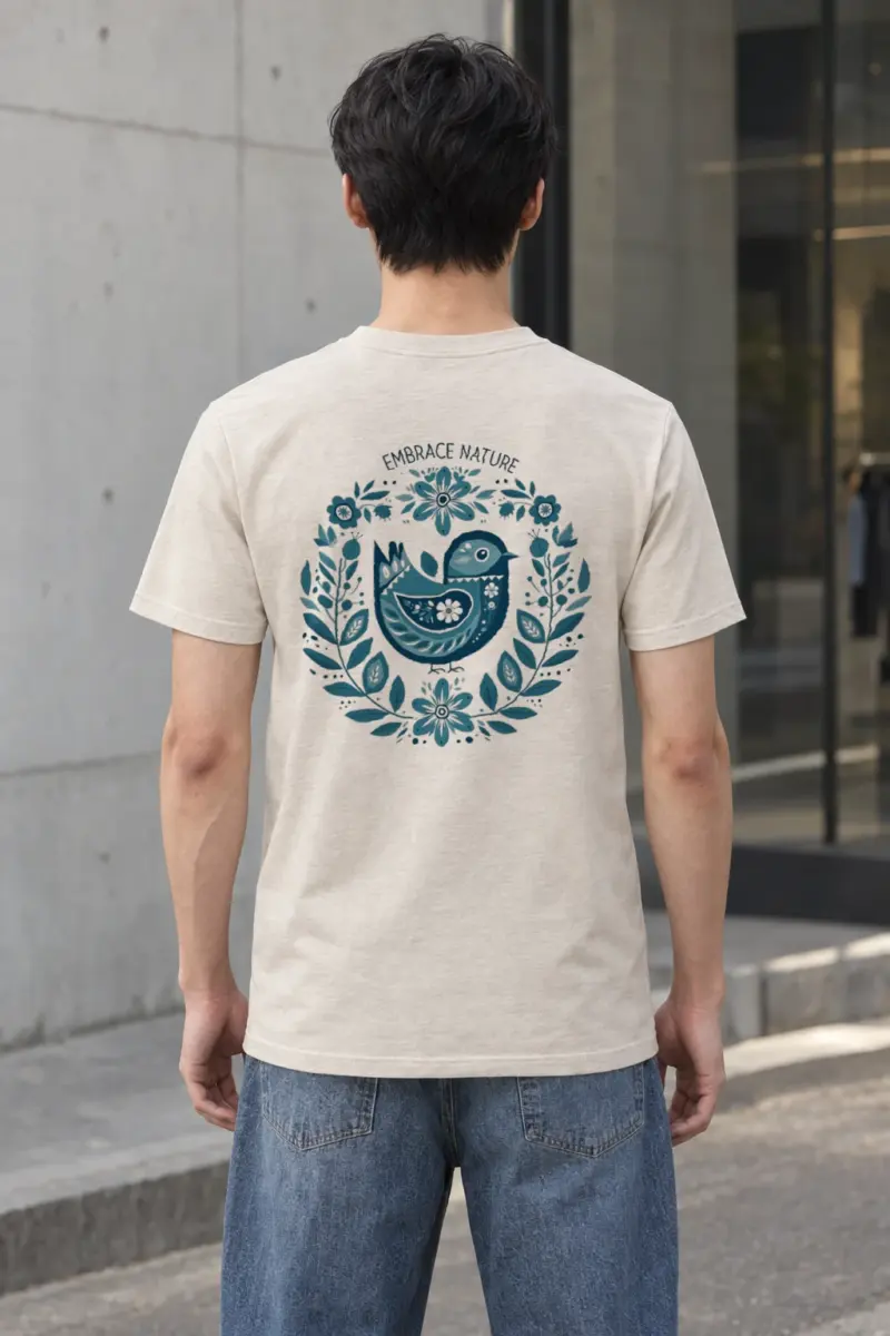 "Embrace Nature" Heavyweight Unisex Crewneck T-shirt