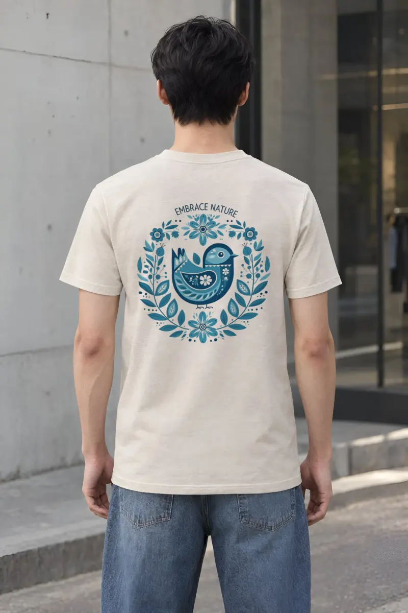 "Embrace Nature" Heavyweight Unisex Crewneck T-shirt
