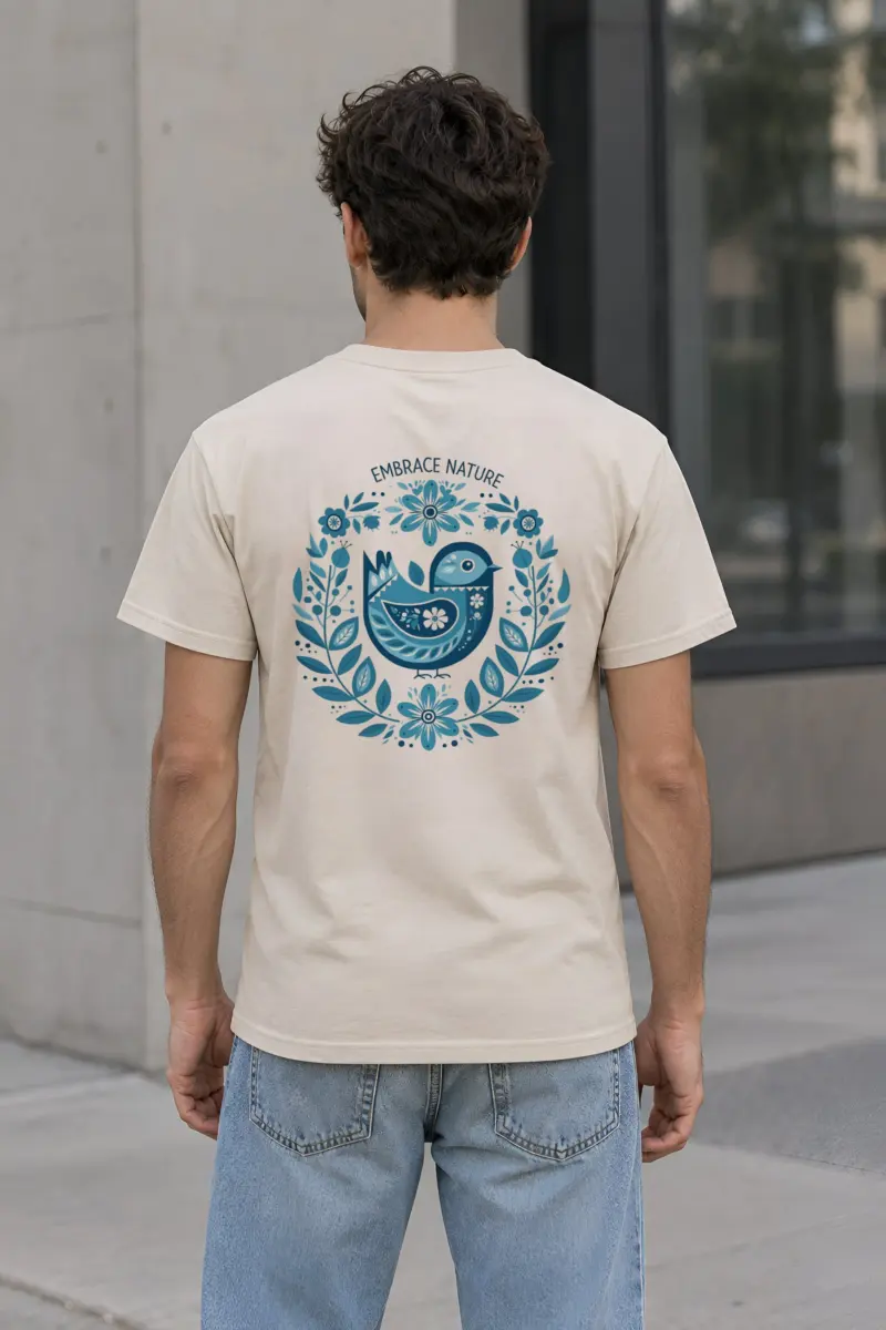 "Embrace Nature" Heavyweight Unisex Crewneck T-shirt