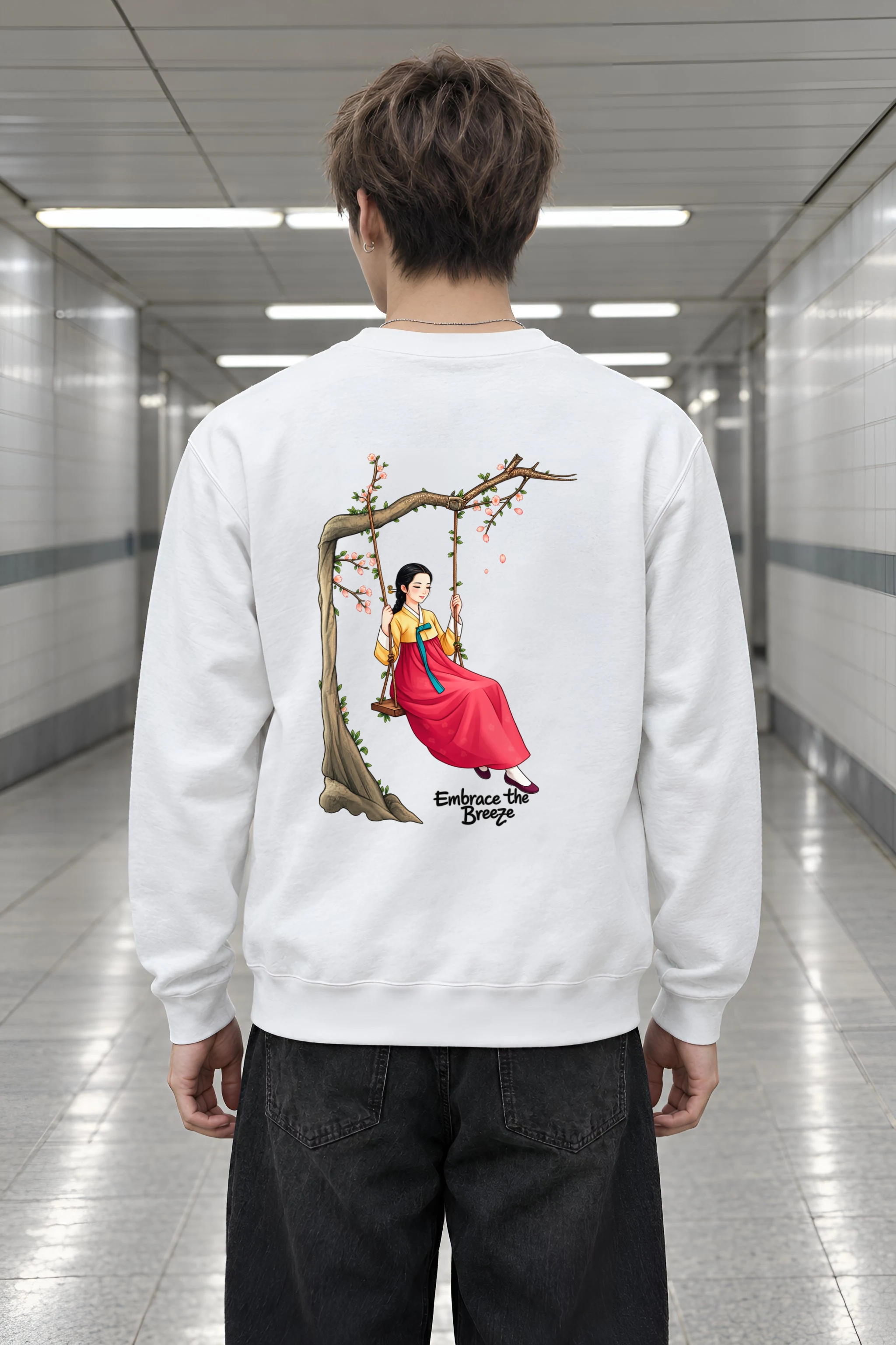 "Embrace The Breeze" Heavy Blend Unisex Crewneck Sweatshirt