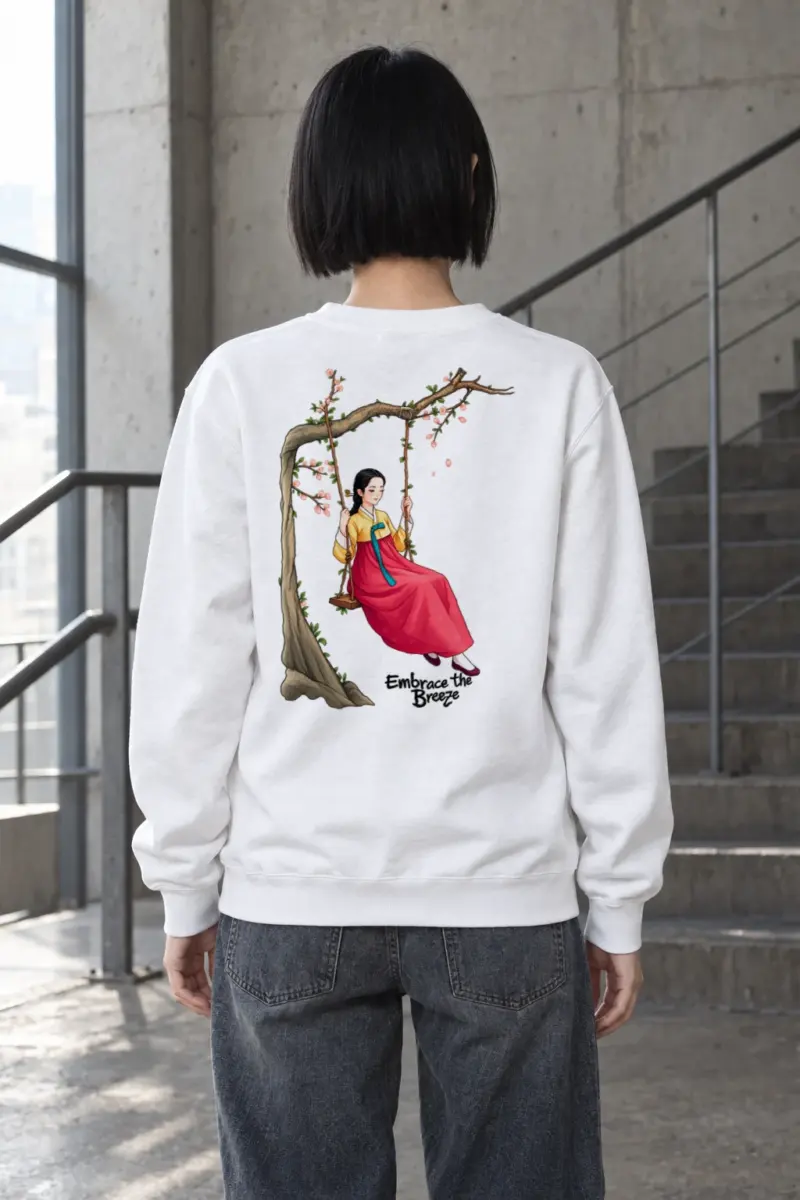 "Embrace The Breeze" Heavy Blend Unisex Crewneck Sweatshirt | Gildan 18000