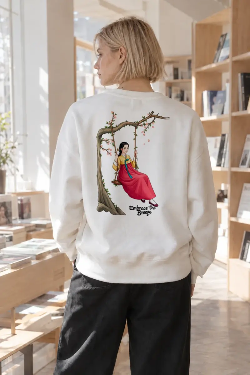 "Embrace The Breeze" Heavy Blend Unisex Crewneck Sweatshirt | Gildan 18000
