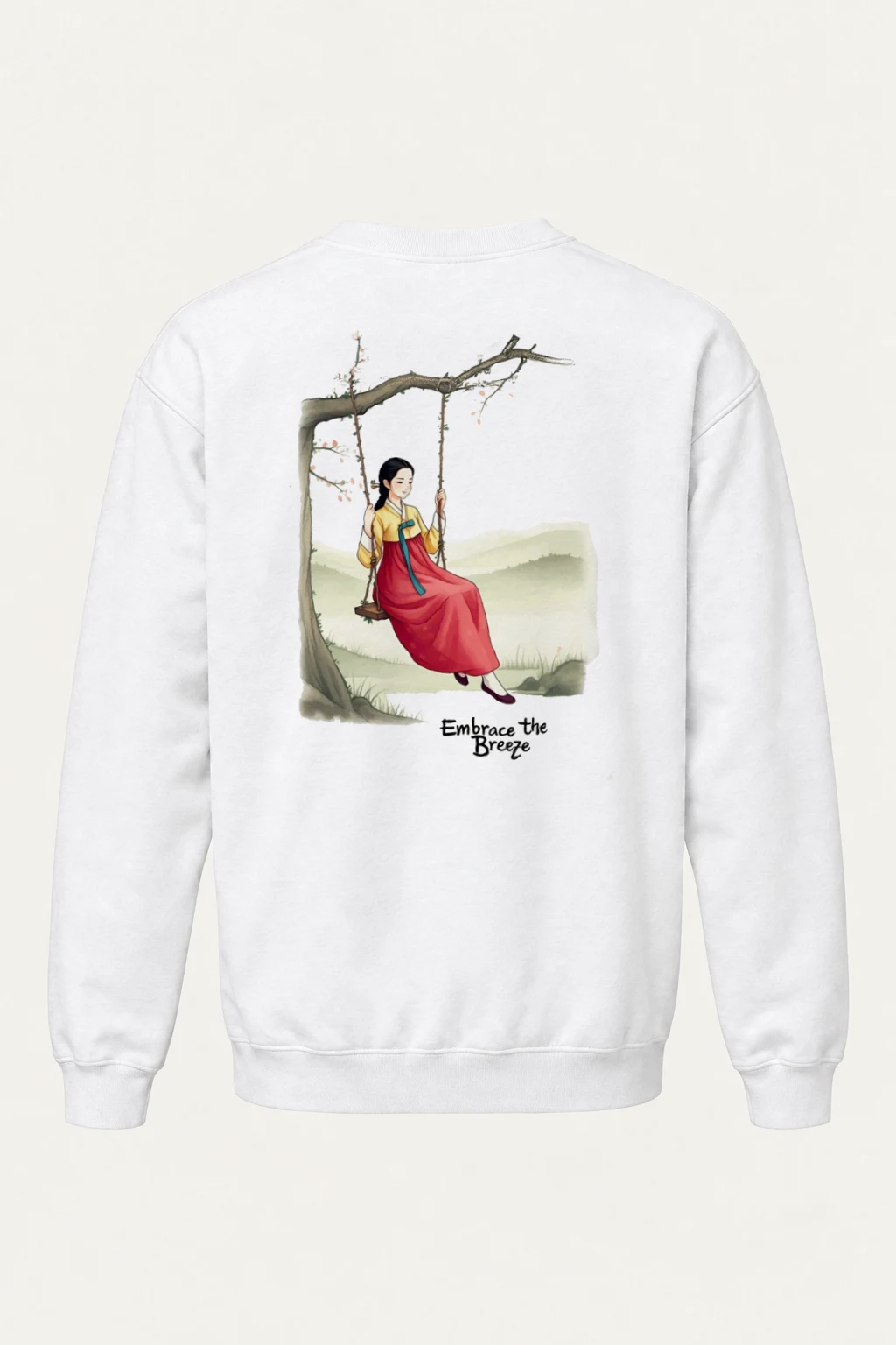 "Embrace The Breeze" Heavy Blend Unisex Crewneck Sweatshirt | Gildan 18000
