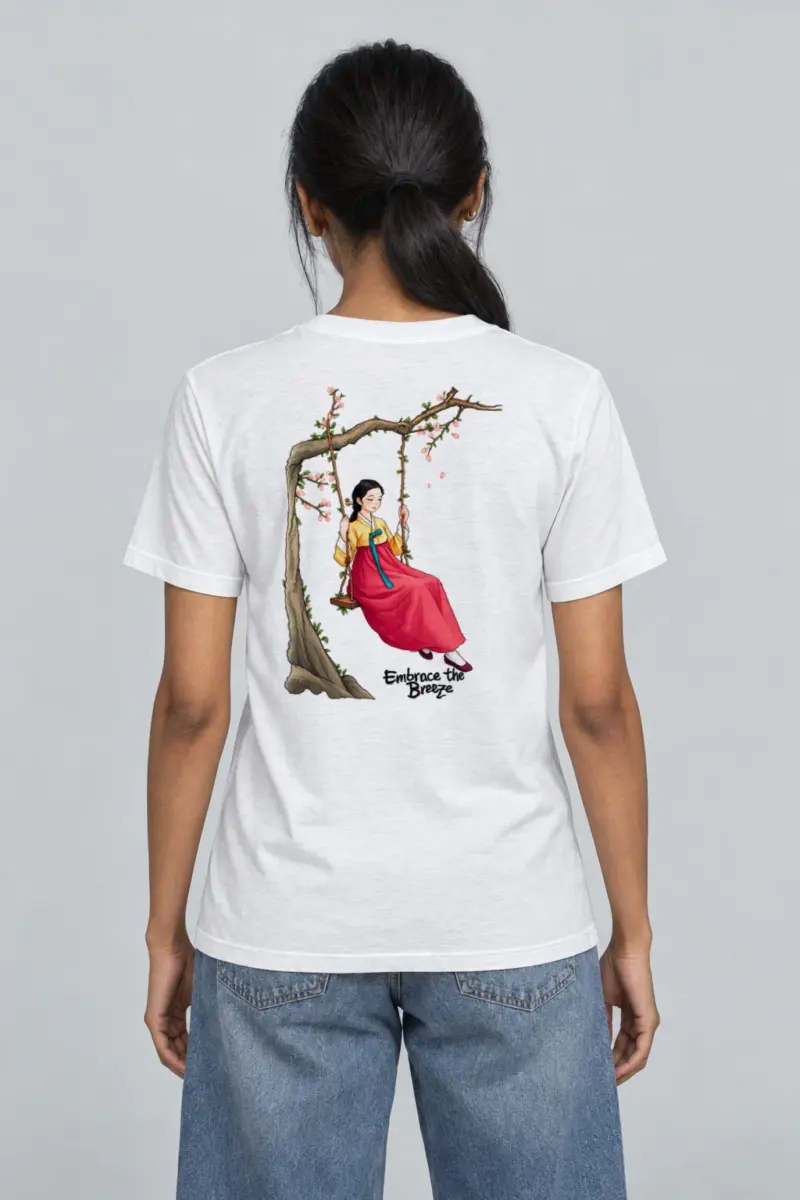 "Embrace The Breeze" Heavyweight Unisex Crewneck T-shirt | Gildan 5000