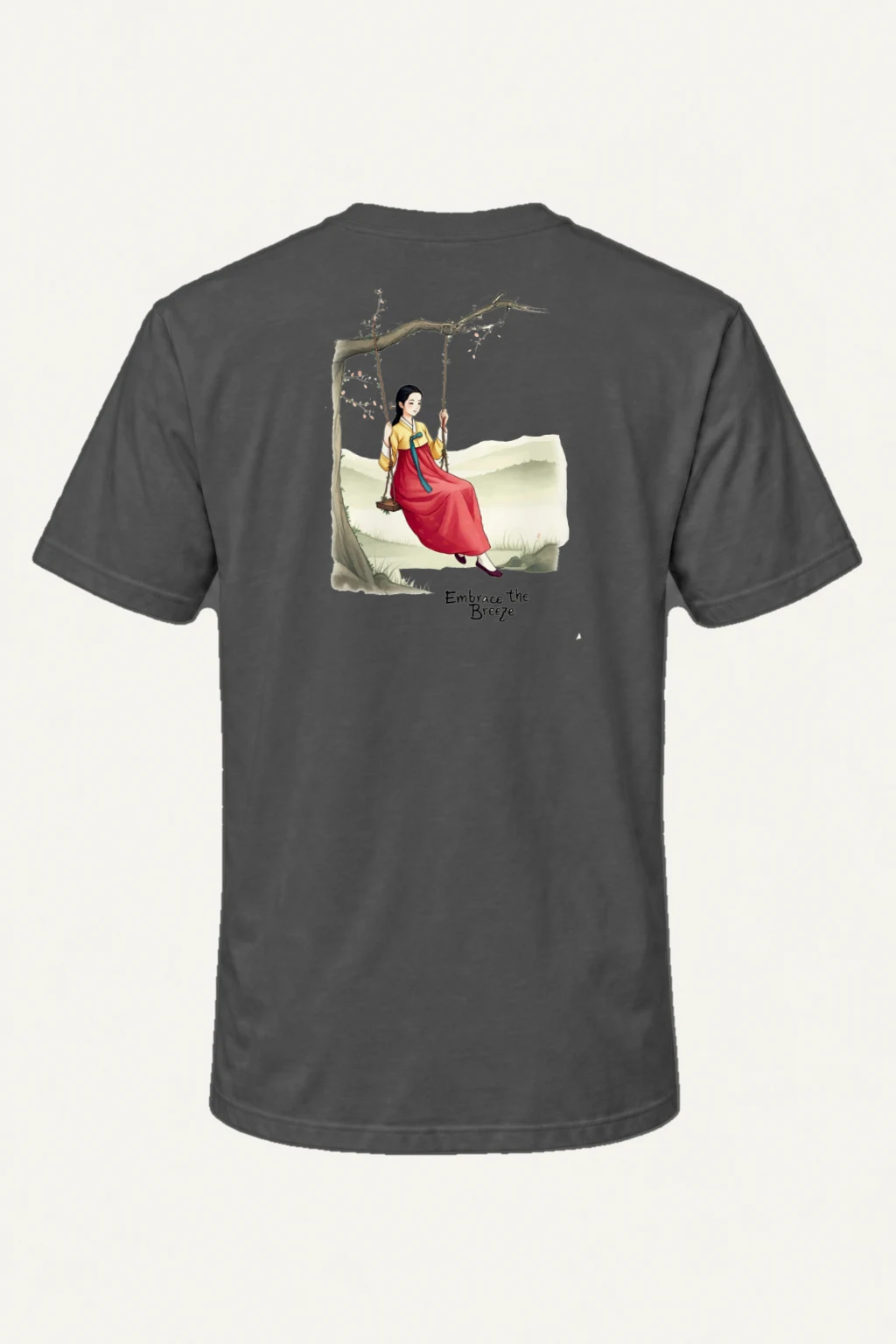 "Embrace The Breeze" Heavyweight Unisex Crewneck T-shirt | Gildan 5000