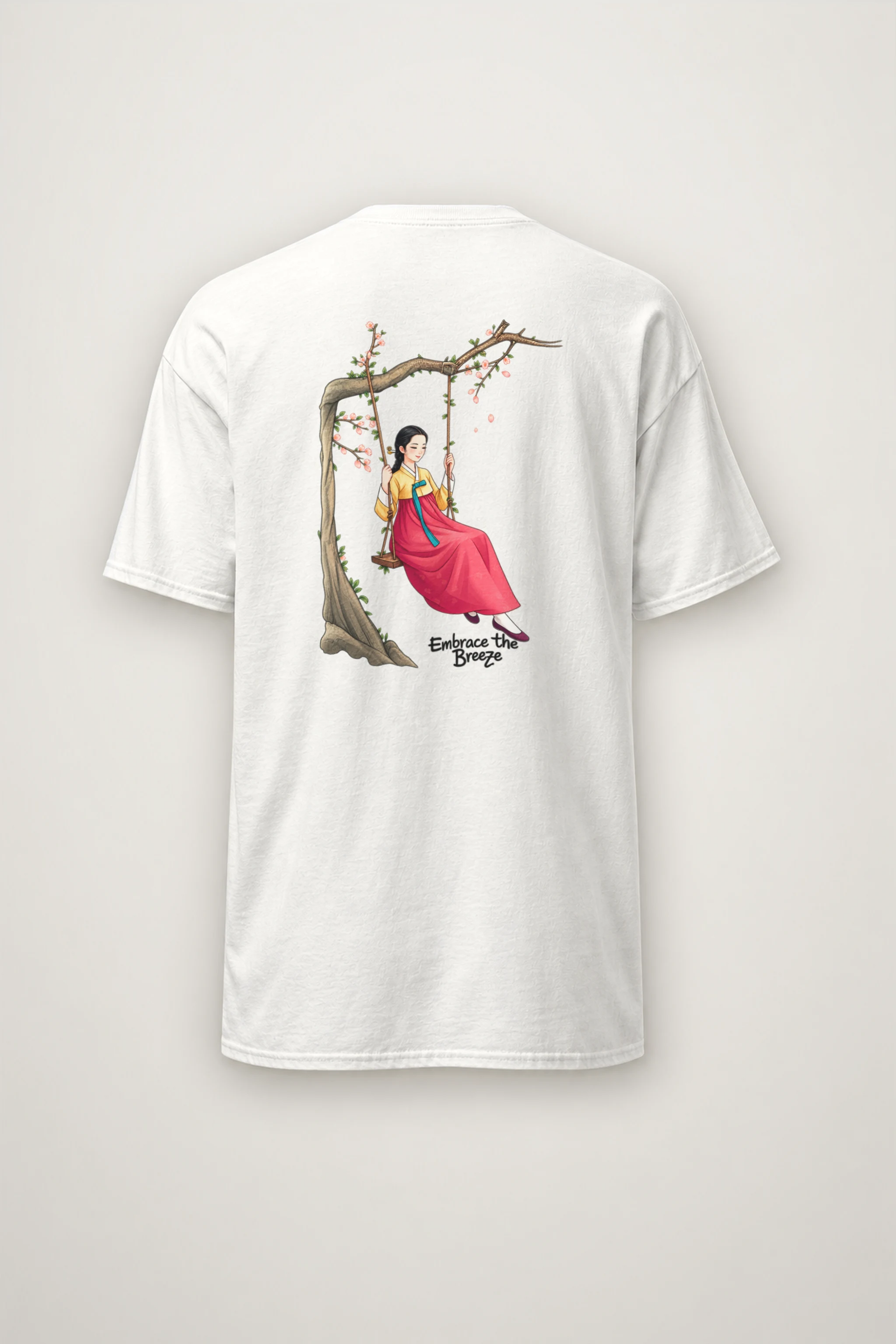 "Embrace The Breeze" Heavyweight Unisex Crewneck T-shirt