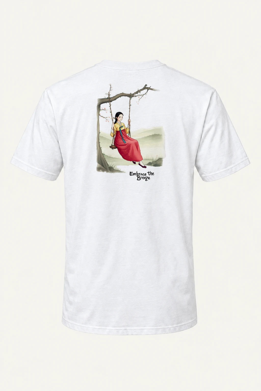 "Embrace The Breeze" Heavyweight Unisex Crewneck T-shirt | Gildan 5000