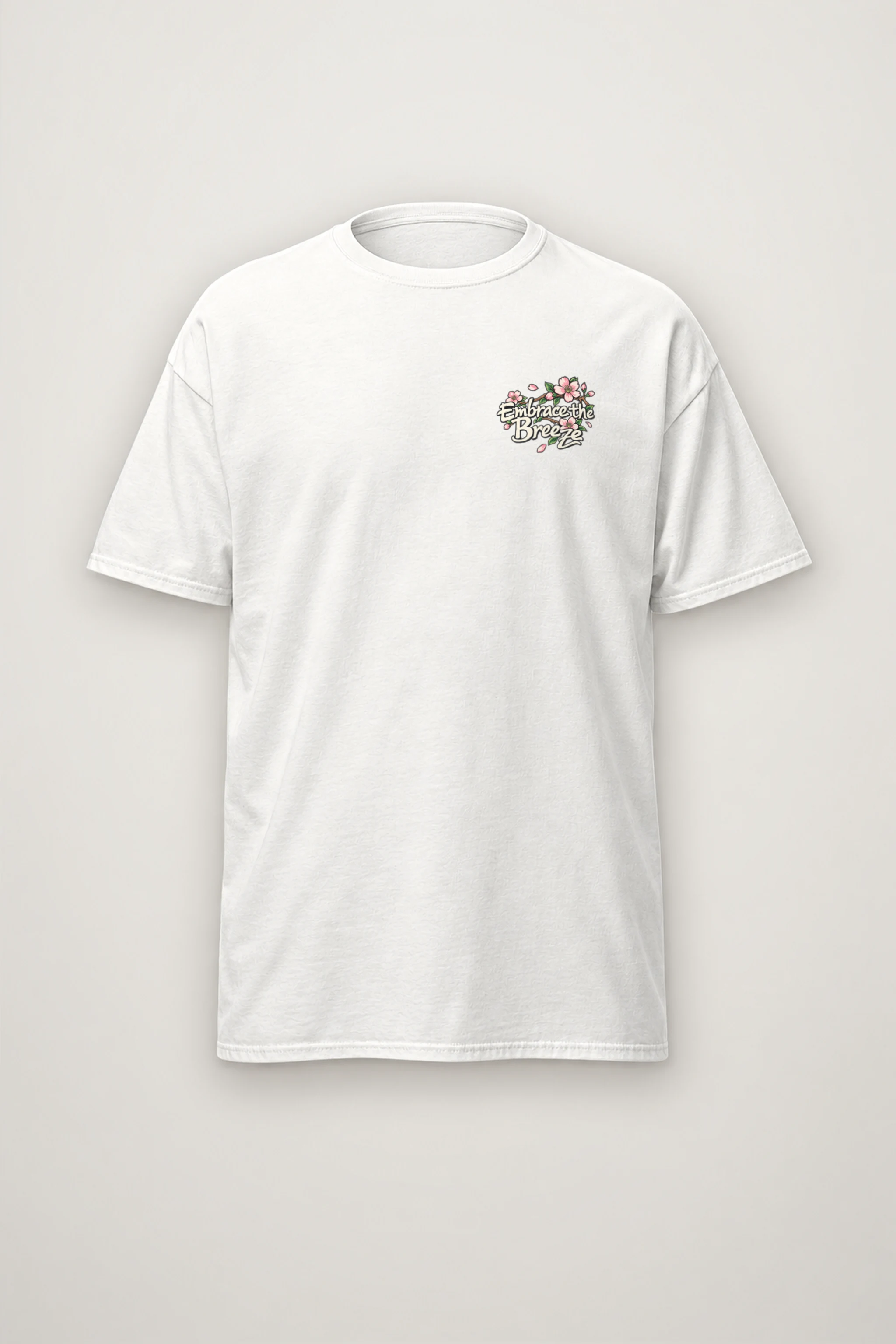 "Embrace The Breeze" Heavyweight Unisex Crewneck T-shirt