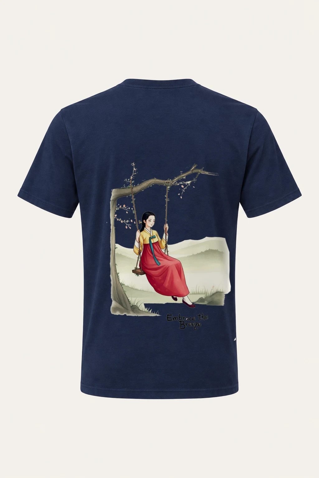 "Embrace The Breeze" Heavyweight Unisex Crewneck T-shirt | Gildan 5000