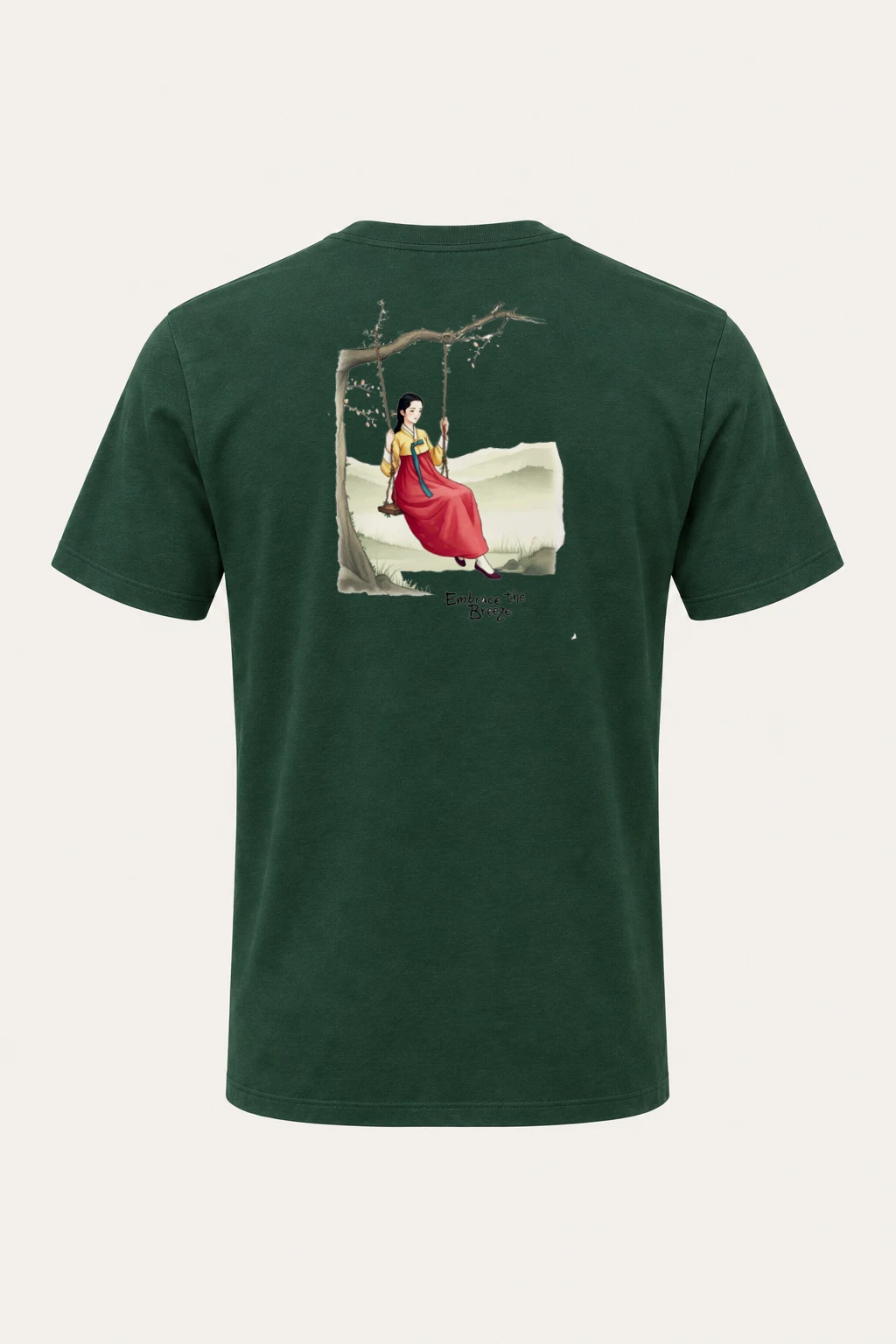 "Embrace The Breeze" Heavyweight Unisex Crewneck T-shirt | Gildan 5000