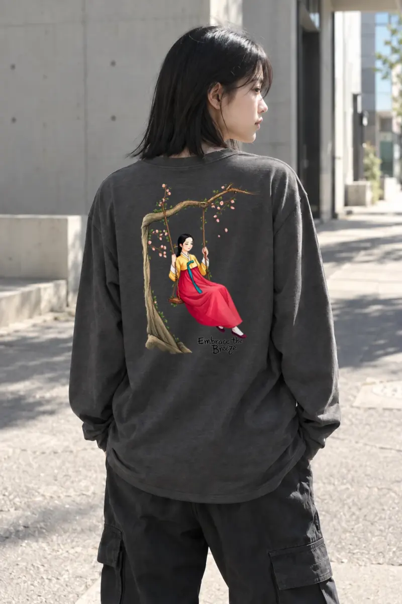 "Embrace The Breeze" Unisex Longsleeve T-shirt | Gildan 2400