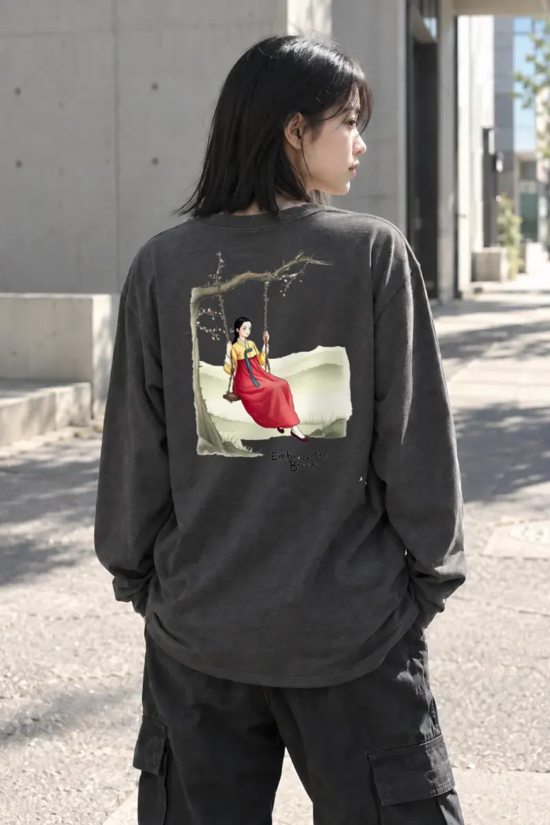 “Embrace The Breeze” Unisex Longsleeve T-shirt | Gildan 2400