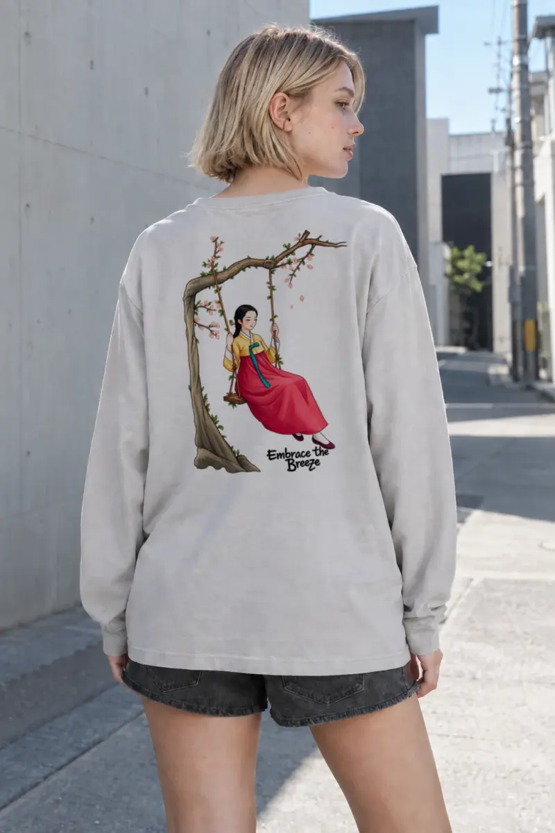 "Embrace The Breeze" Unisex Longsleeve T-shirt | Gildan 2400