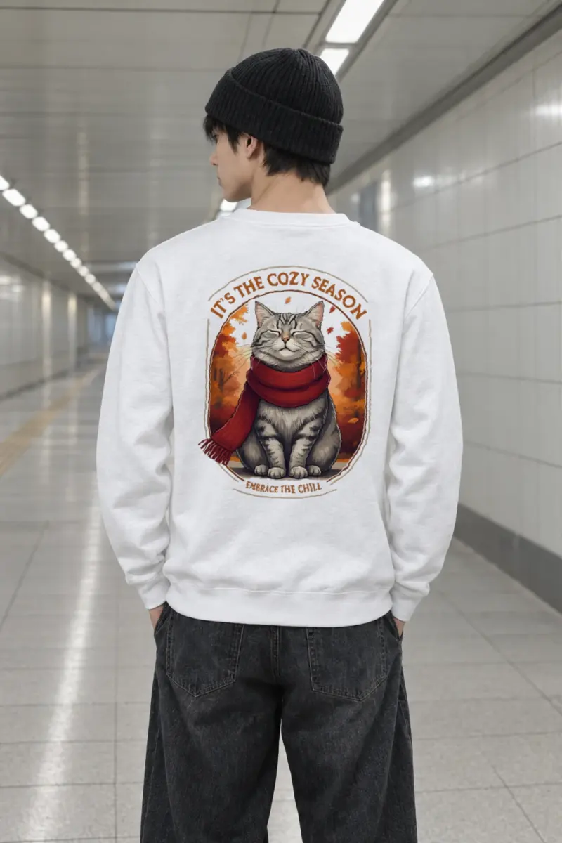 "Embrace The Chill" Heavy Blend Unisex Crewneck Sweatshirt