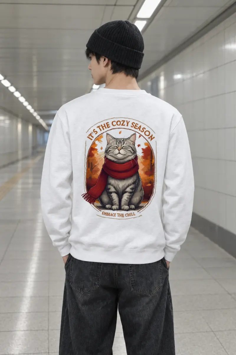 "Embrace The Chill" Heavy Blend Unisex Crewneck Sweatshirt