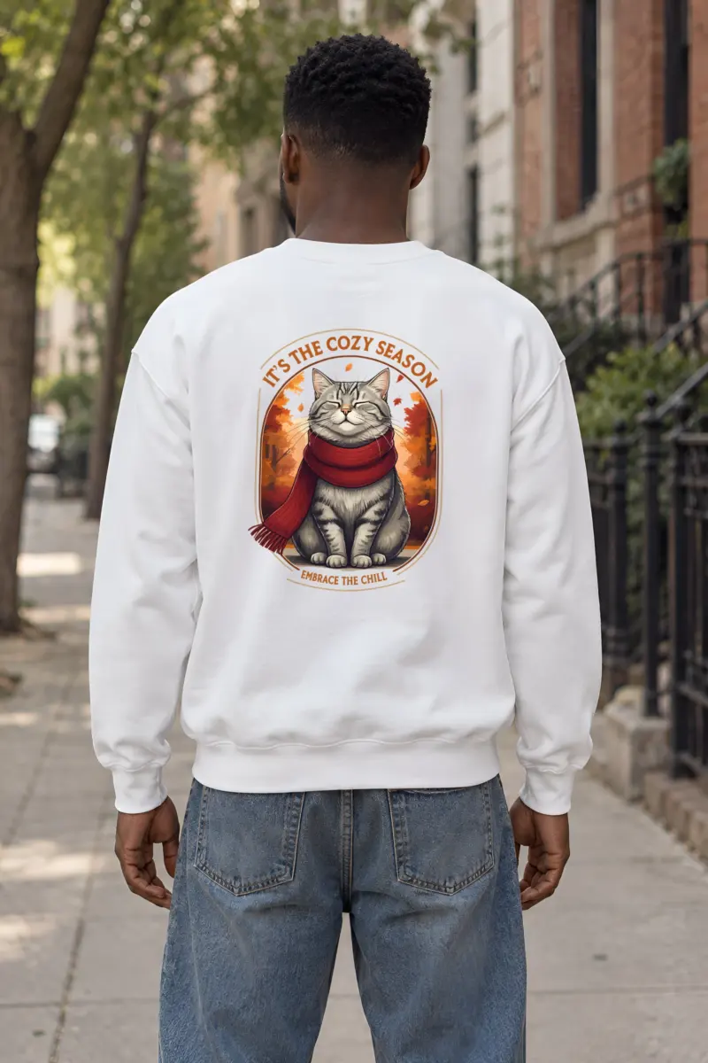 "Embrace The Chill" Heavy Blend Unisex Crewneck Sweatshirt