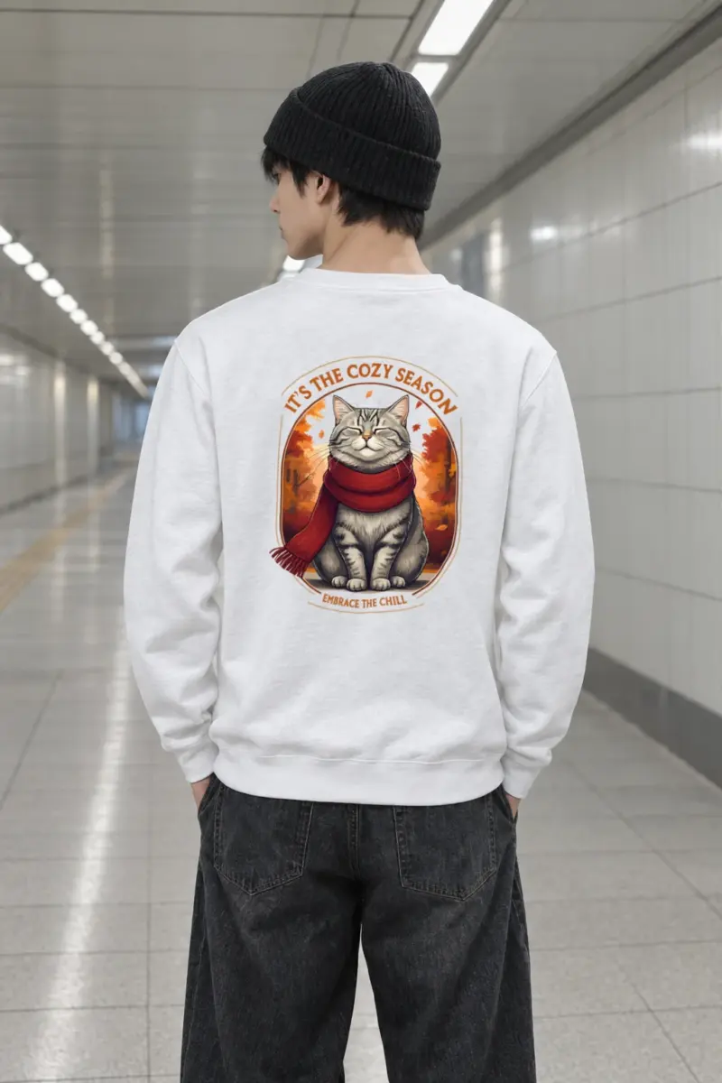 "Embrace The Chill" Heavy Blend Unisex Crewneck Sweatshirt