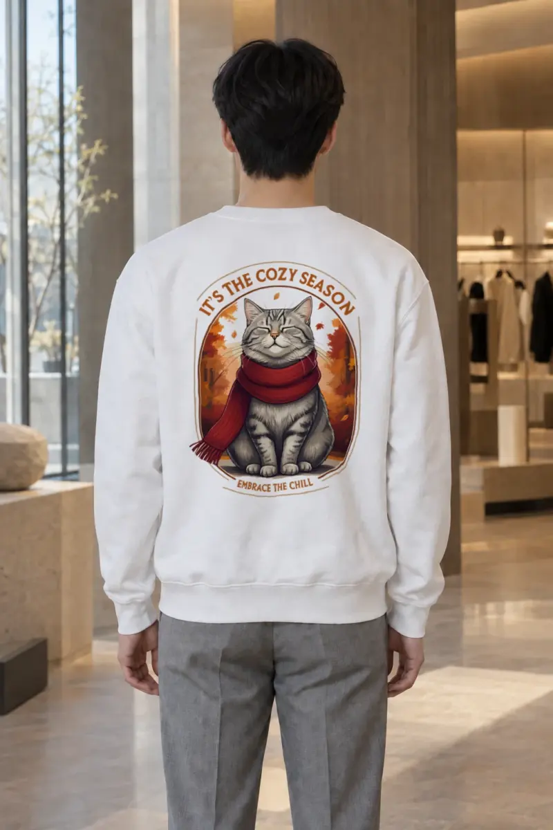 "Embrace The Chill" Heavy Blend Unisex Crewneck Sweatshirt | Gildan 18000